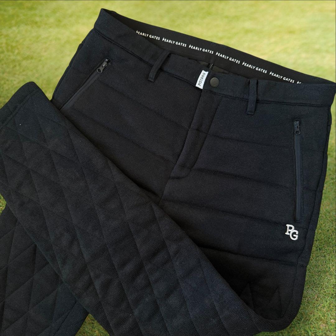 現行モデル　中綿　蓄熱　裏地付き　パーリーゲイツ　パンツ　L〜XL相当　紺　6