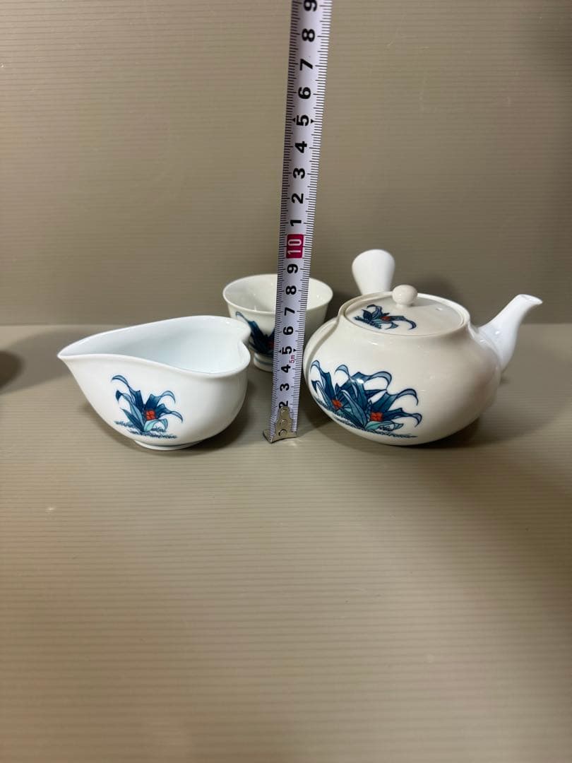 2275 有田焼　畑萬陶苑　茶器セット　急須1客　湯冷し1客　湯呑5客