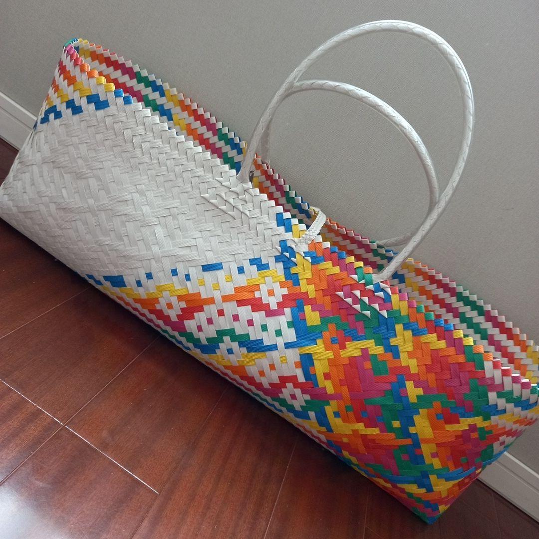 お値下　美品 匿名配送こみ プラかご ヨガバッグ 手作り 1点