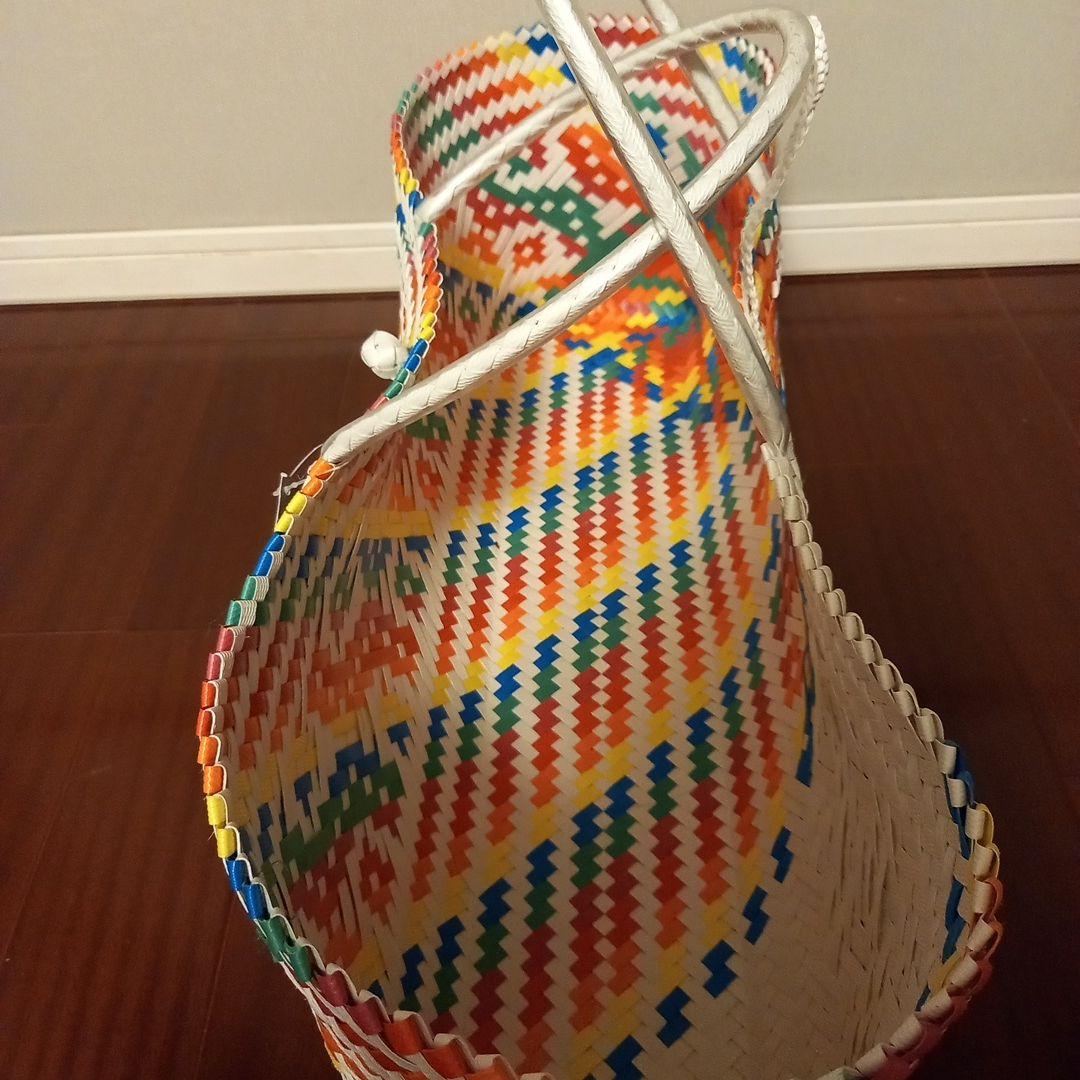 お値下　美品 匿名配送こみ プラかご ヨガバッグ 手作り 1点