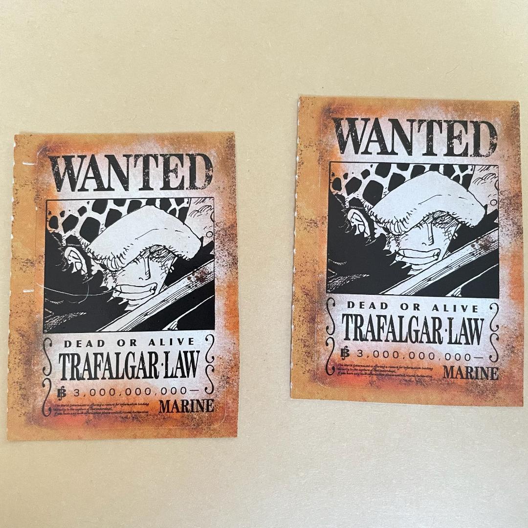 ONE PIECE　ワンピース　トラファルガーロー　缶バッジ　ポストカード