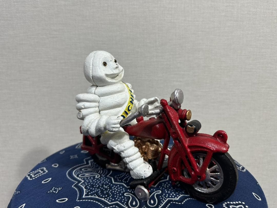 ミシュランマン アイアンキャスト 鋳物置物 インディアン スカウト ヴィンテージ