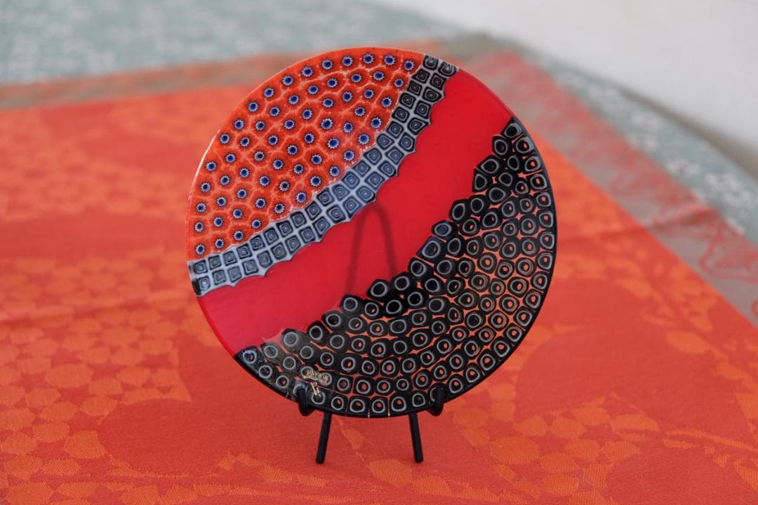 ベネチアンガラス ミルフィオリ プレート 検/モレッティ 皿 チェア カッシーナ