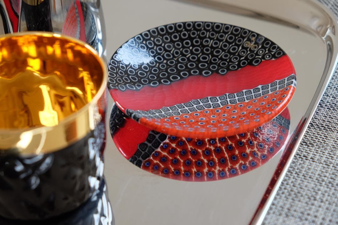 ベネチアンガラス ミルフィオリ プレート 検/モレッティ 皿 チェア カッシーナ