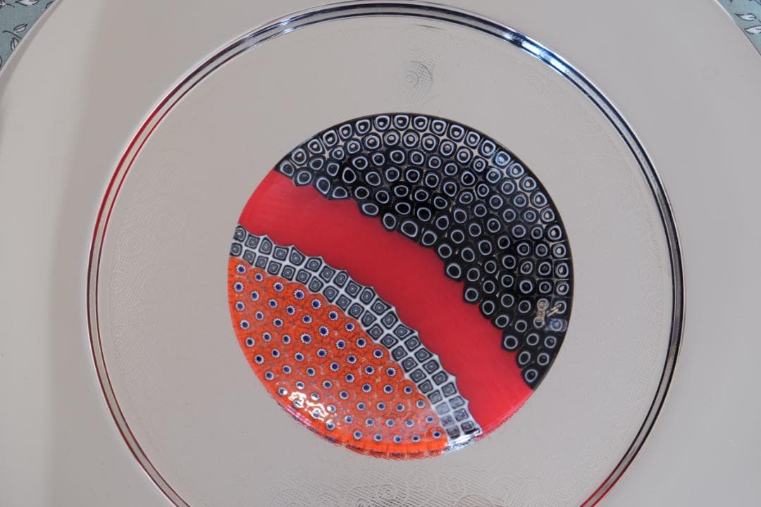 ベネチアンガラス ミルフィオリ プレート 検/モレッティ 皿 チェア カッシーナ