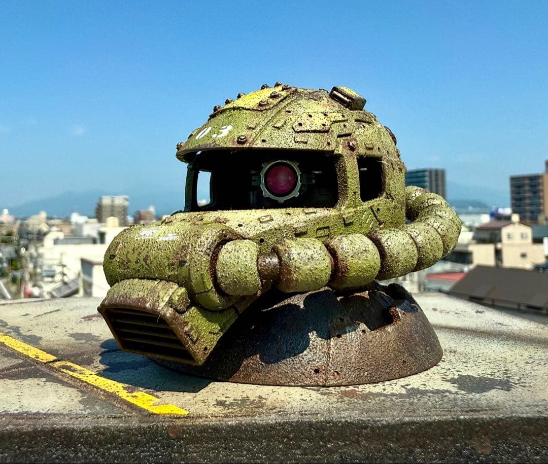 EXCEED MODEL ザクヘッド　量産機カラー　① 現地改修　塗装完成品