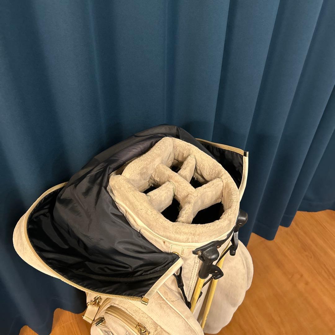 ムータマリンゴルフ　エコファー　キャディバッグ　ベージュ