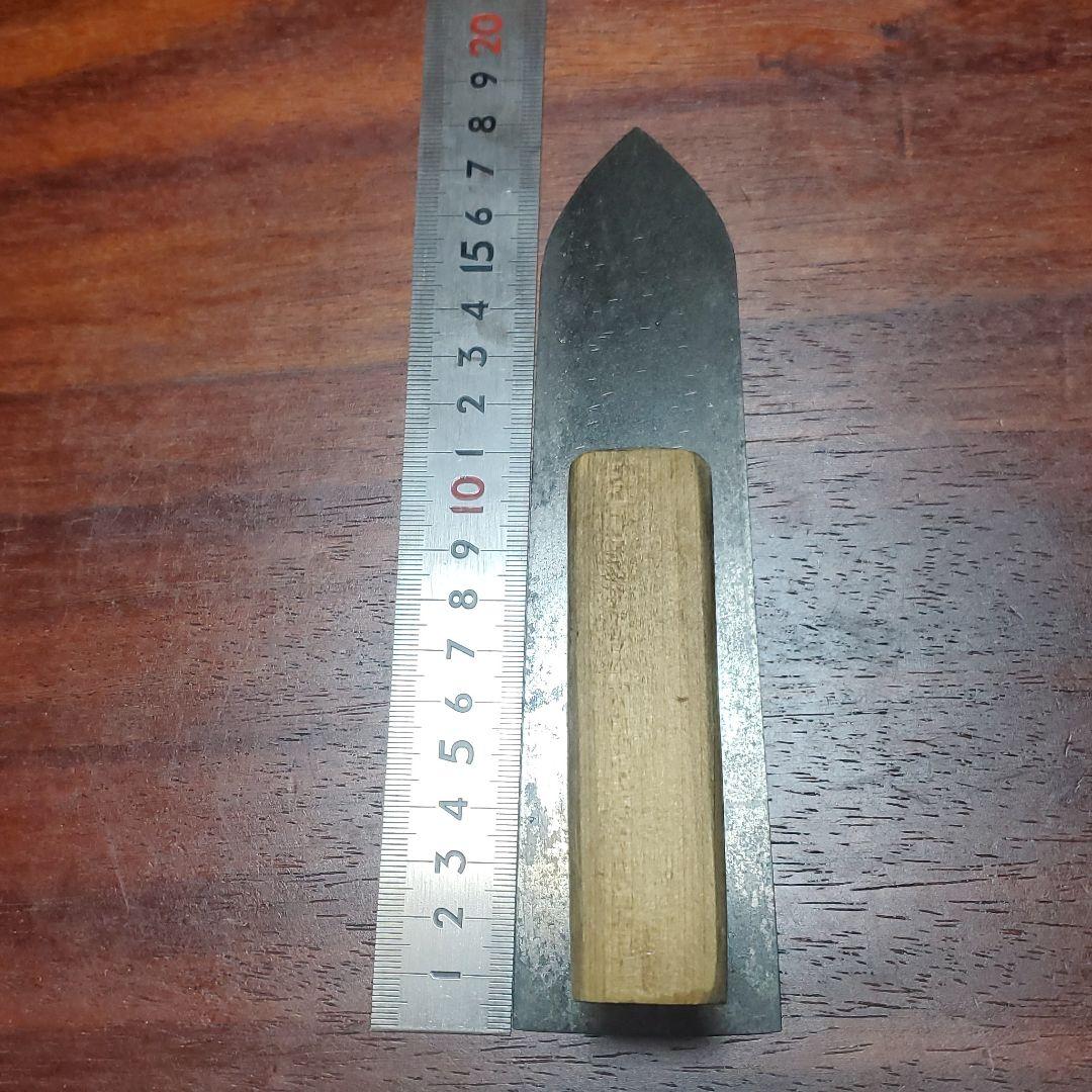 山吉 鏝 糊土鏝 波消し 左官 希少 6寸