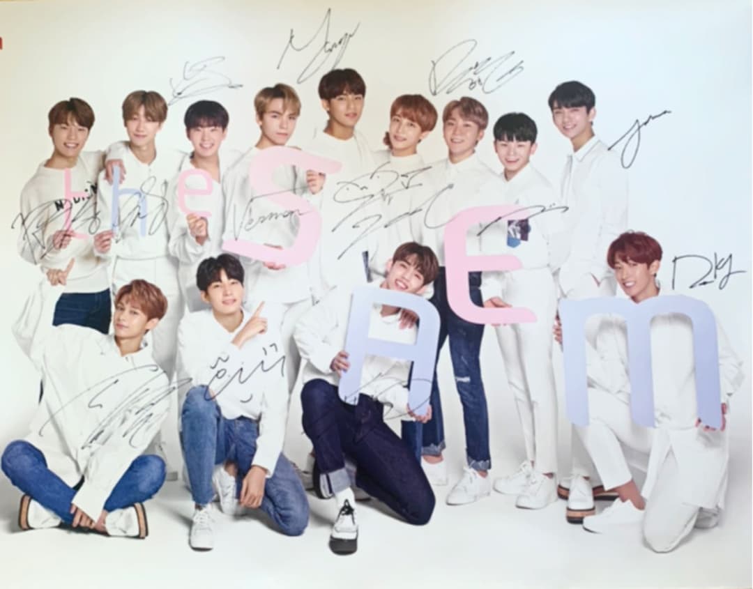 seventeen 直筆サイン　ポスター