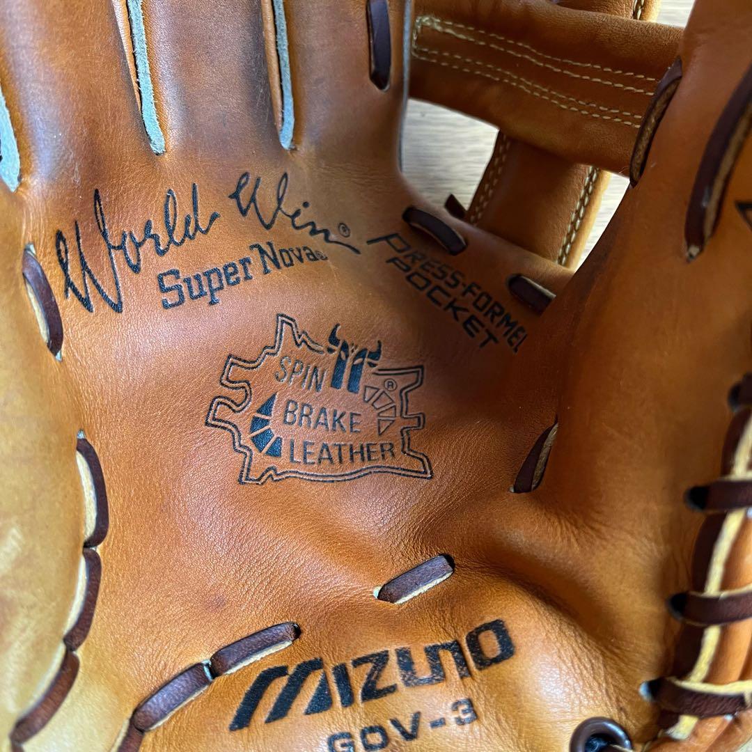 ミズノ ワールドウィン 一般硬式 グローブ グラブ 左投げ 外野用 極美品