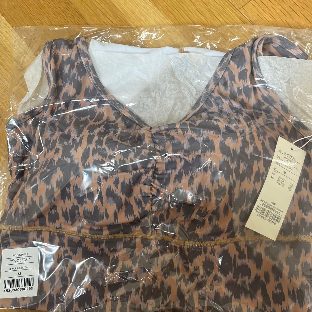 【新品未使用】SUKALA レオパードプリントブラトップ M