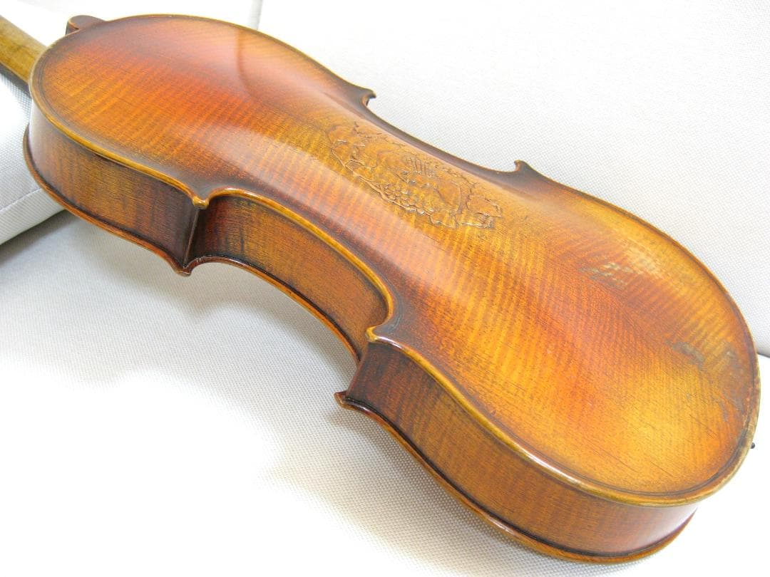 【希少裏板彫刻】 J.B.ルジェリラベル バイオリン 4/4 バロック仕様