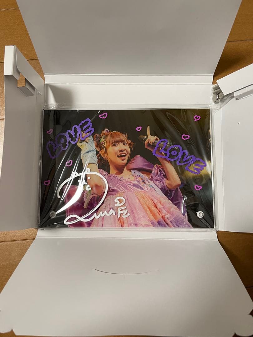【希少】FRUITS ZIPPER 仲川瑠夏　直筆サイン入りアクリルパネル