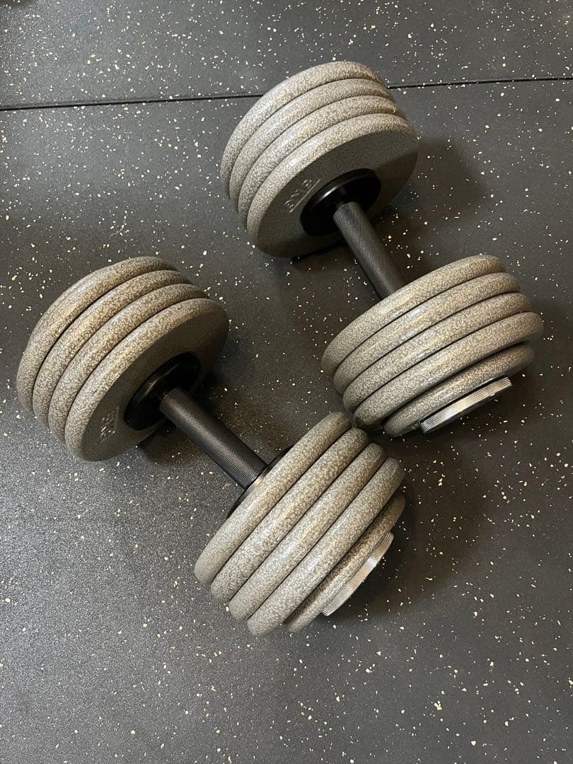 GFCダンベルグリップ（中・短2セット）モリヤプレート125kg 直接引取限定