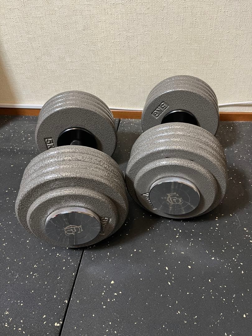 GFCダンベルグリップ（中・短2セット）モリヤプレート125kg 直接引取限定