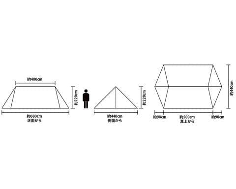 新品 TC バタフライシェルター VISIONPEAKS