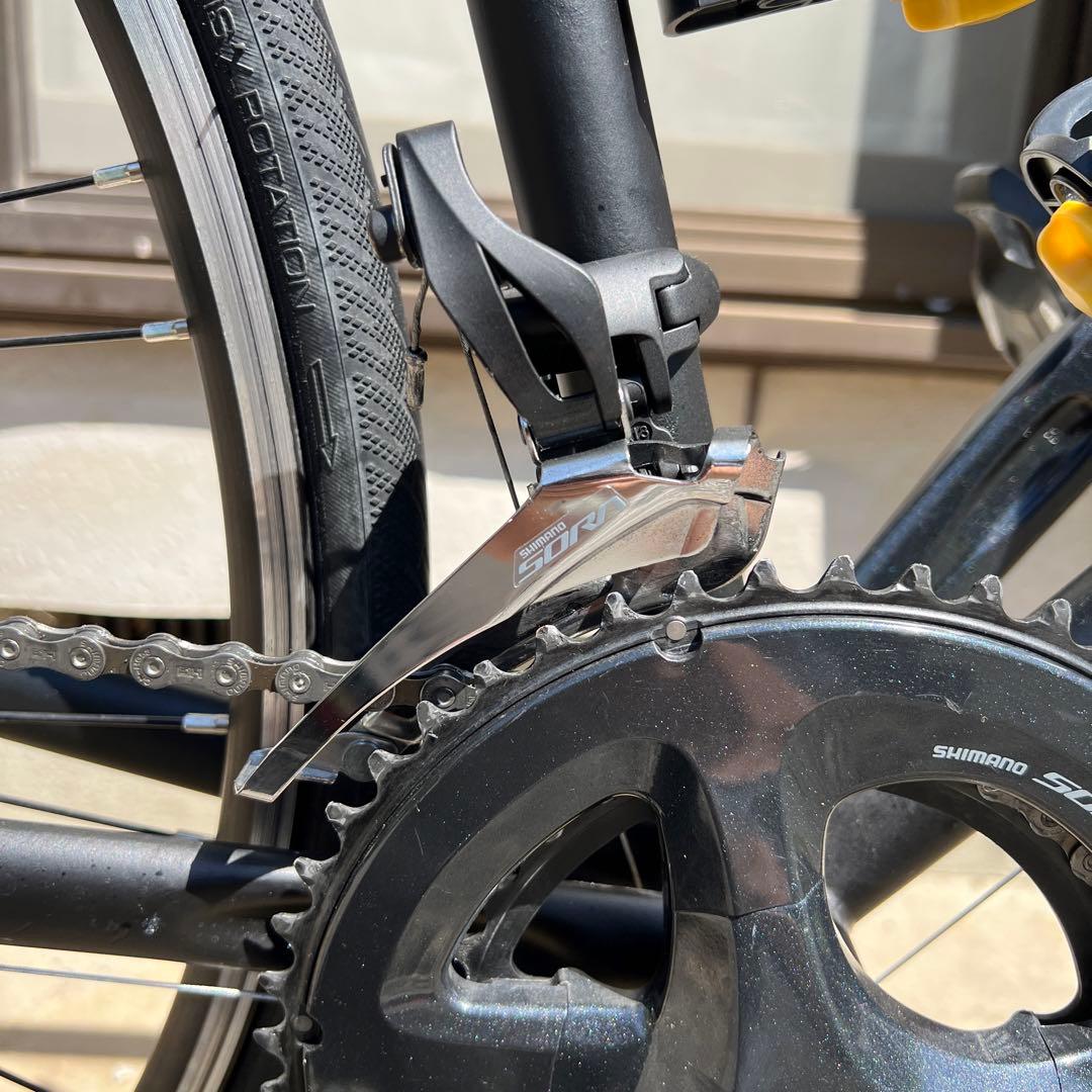 【引取限定】クロモリ ロードバイク SORA コンポ マットブラック 黒