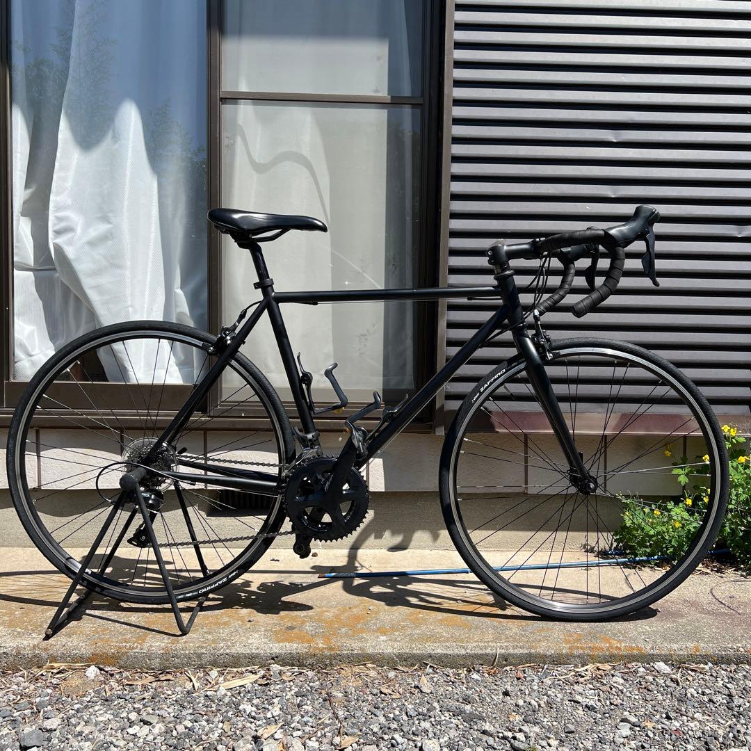 【引取限定】クロモリ ロードバイク SORA コンポ マットブラック 黒