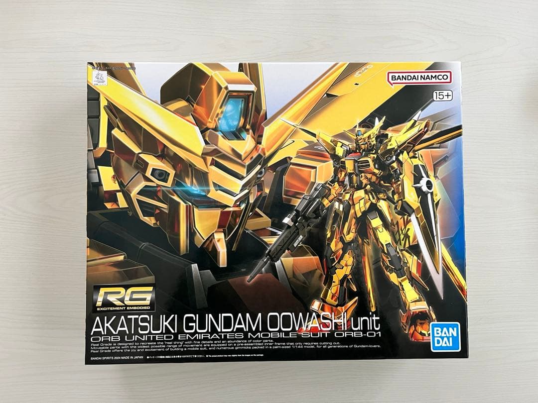 RG AKATSUKI GUNDAM OOWASHI unit ※箱難あり