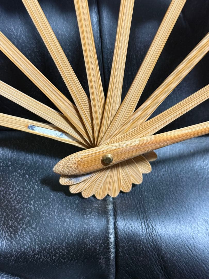 扇子　32.5cm 宮脇賣扇庵　金　月秋草花　飾り扇　飾舞扇　舞扇子　舞踊　着物
