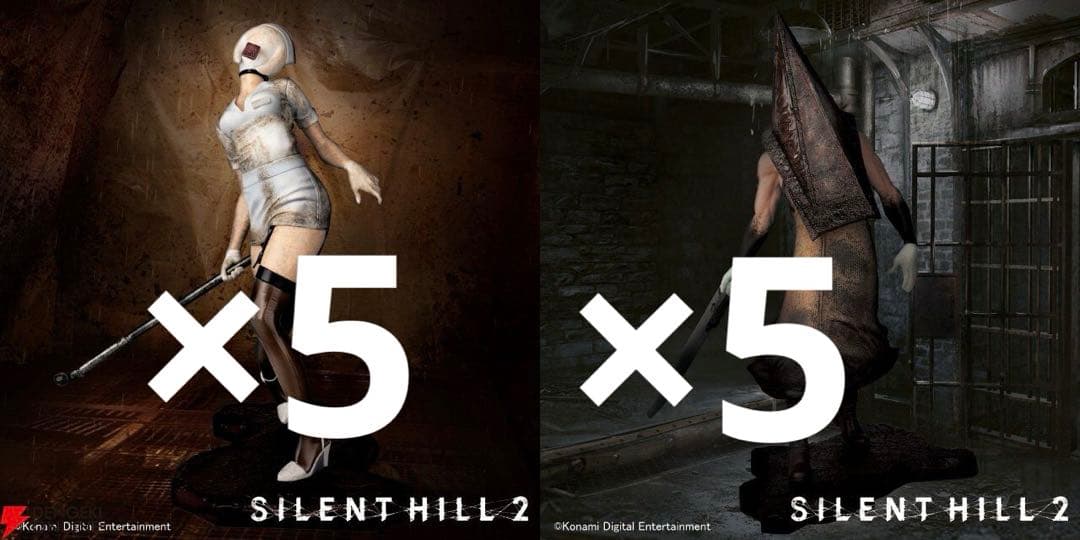 サイレントヒル2 フィギュア バブルヘッドナース＆レッドピラミッドシング