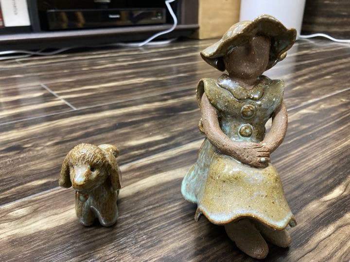 陶器　人形　音楽