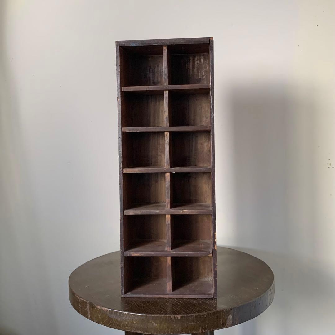 小引き出し 気の利いた 棚 蕎麦猪口棚 収納 飾り棚 古道具 アンティーク