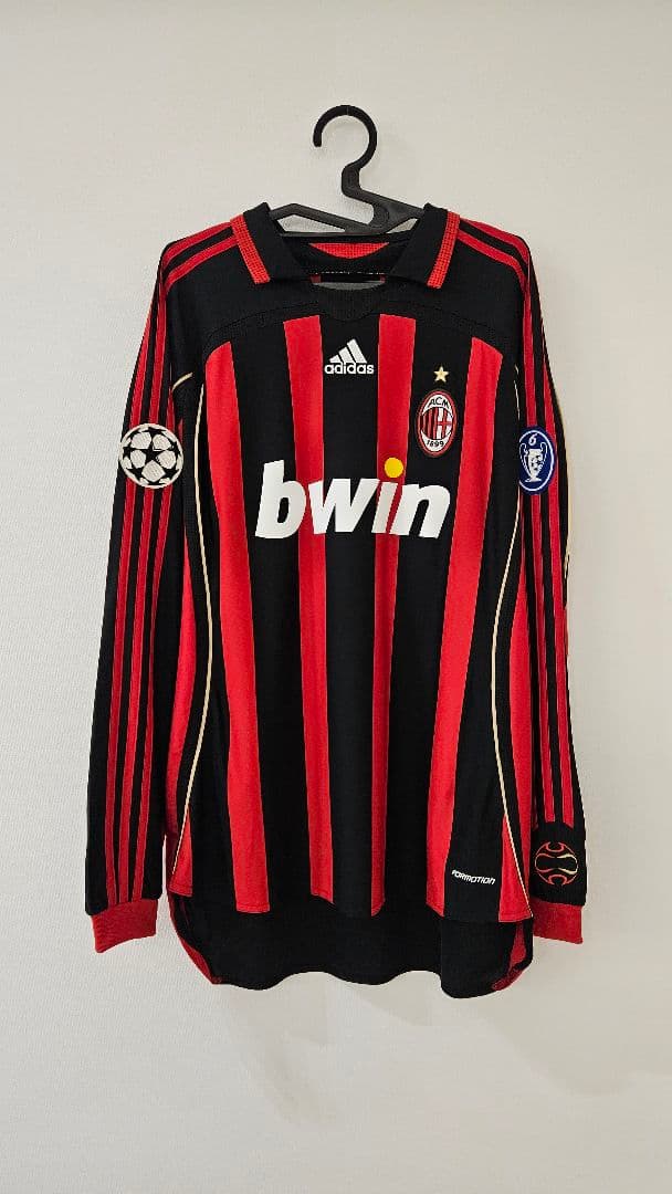 2006-07 ACミランホーム長袖 UCL選手支給品