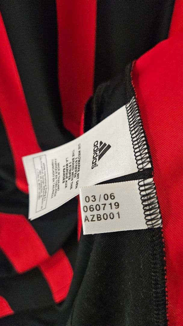 2006-07 ACミランホーム長袖 UCL選手支給品