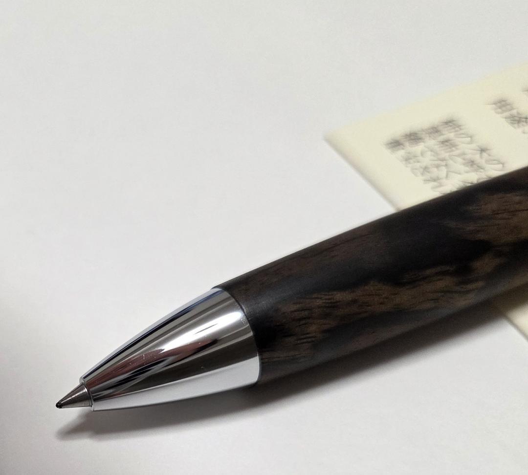 【美品】工房楔 木軸ボールペン ルーチェペン（黒柿）