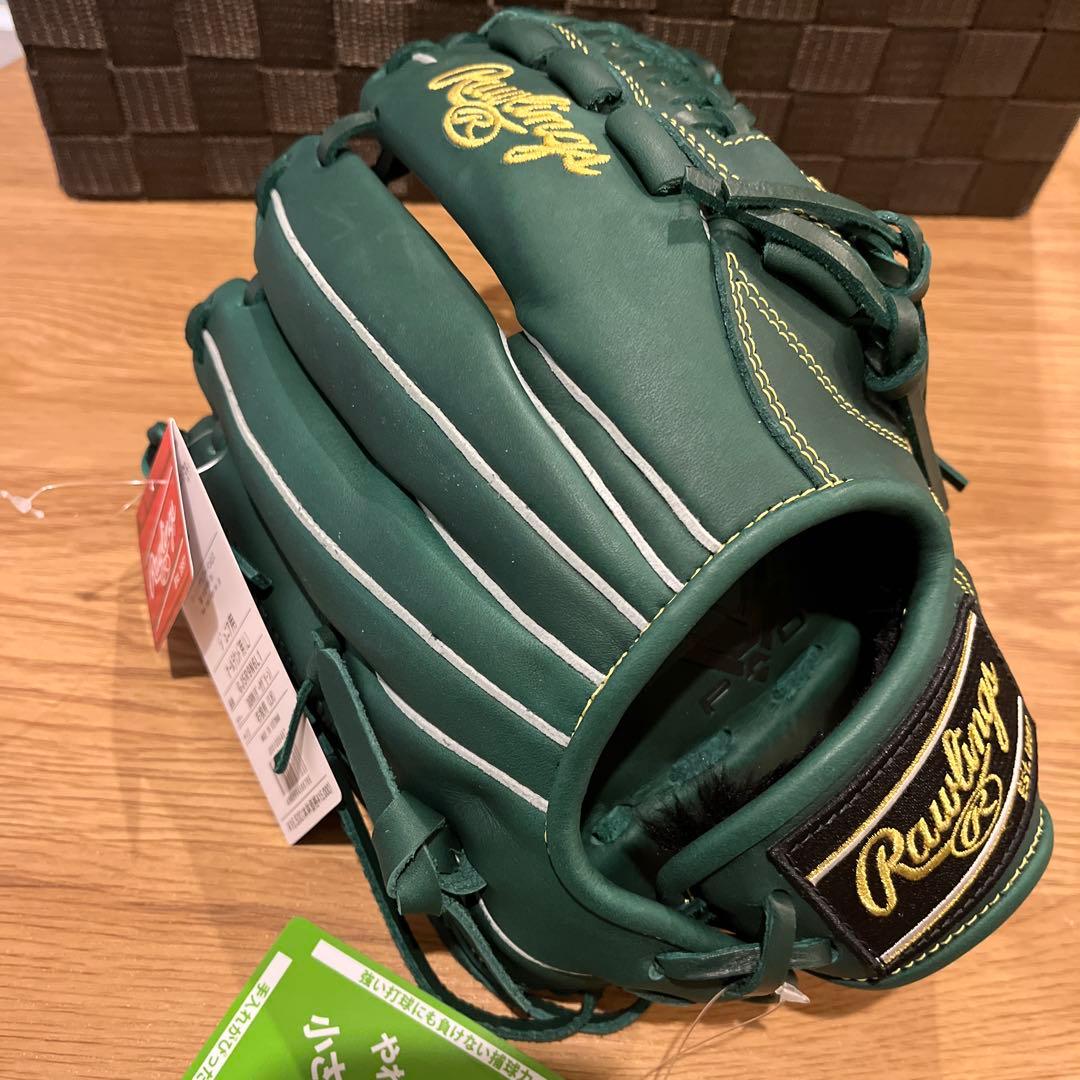 新品値下げ中軟式少年用ローリングスJr.ハイパーテックR9N6L1ダークグリーン