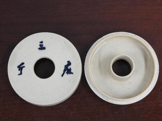 仁清写　くわら香合　砂山造打出焼　共箱　Ｍ672