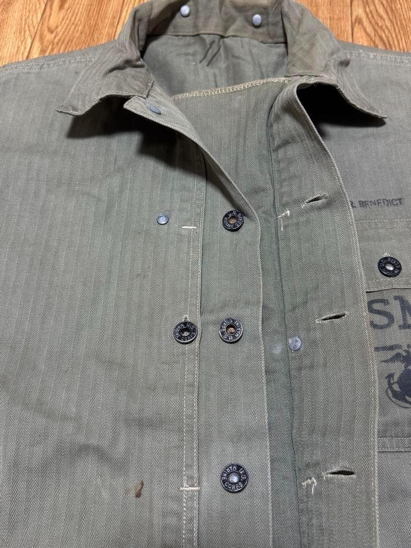 米軍 実物 USMC P-44 HBTジャケット