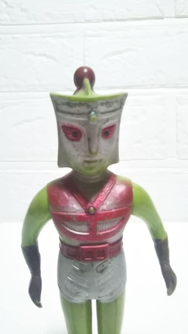 超貴重 ウッド製 グリーンマン ソフビ 当時物 検）ポピー ブルマァク レア