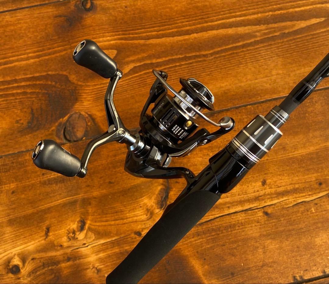 エギングセット　超軽量　カーボンロッド　エギングロッド　8ft PEライン