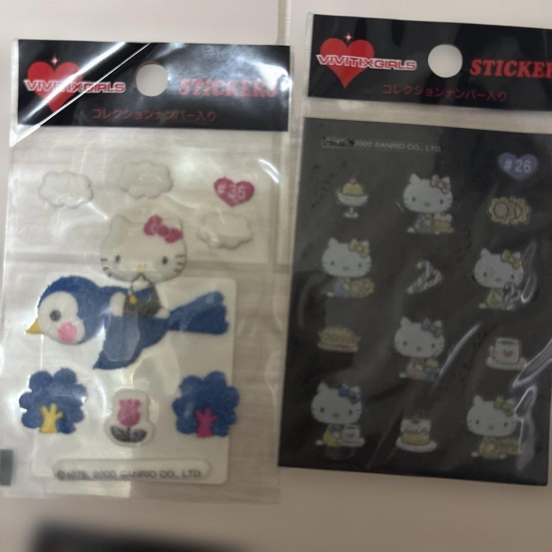 レア　vivitix girls ハローキティ 専用ケース付きシール大量セット