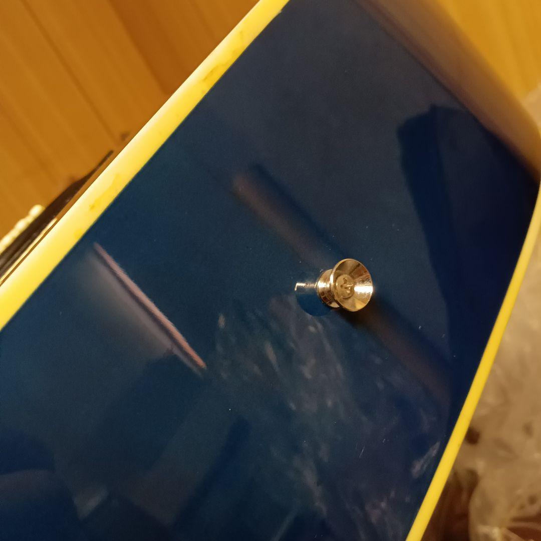 新品弦 軽量 初心者 ビギナー向け アコースティックギター ブルー 青