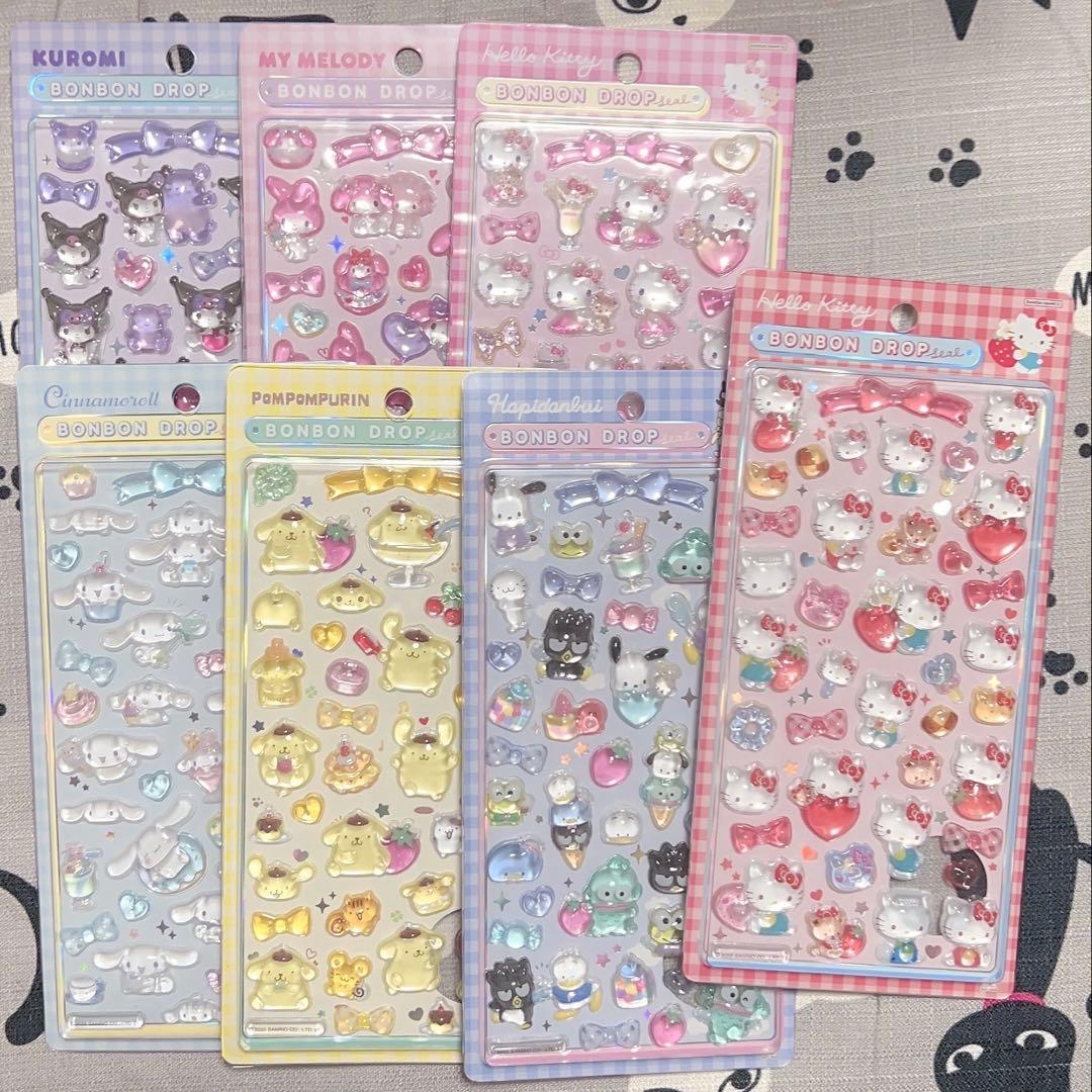 【正規品】ボンボンドロップシール サンリオ 7種まとめ売り