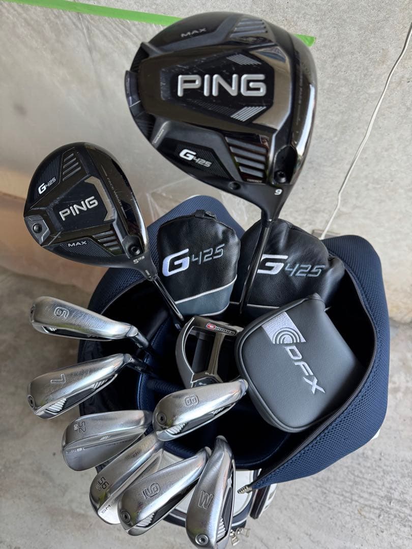 値下げ　ピン　G425 g410 クラブセット キャディーバック付き10本