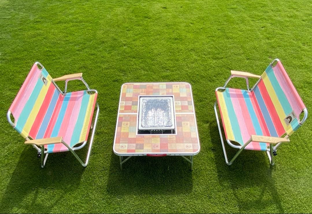 コールマン　リラックスフォールディングベンチ（レインボー）限定品（超レア）1点