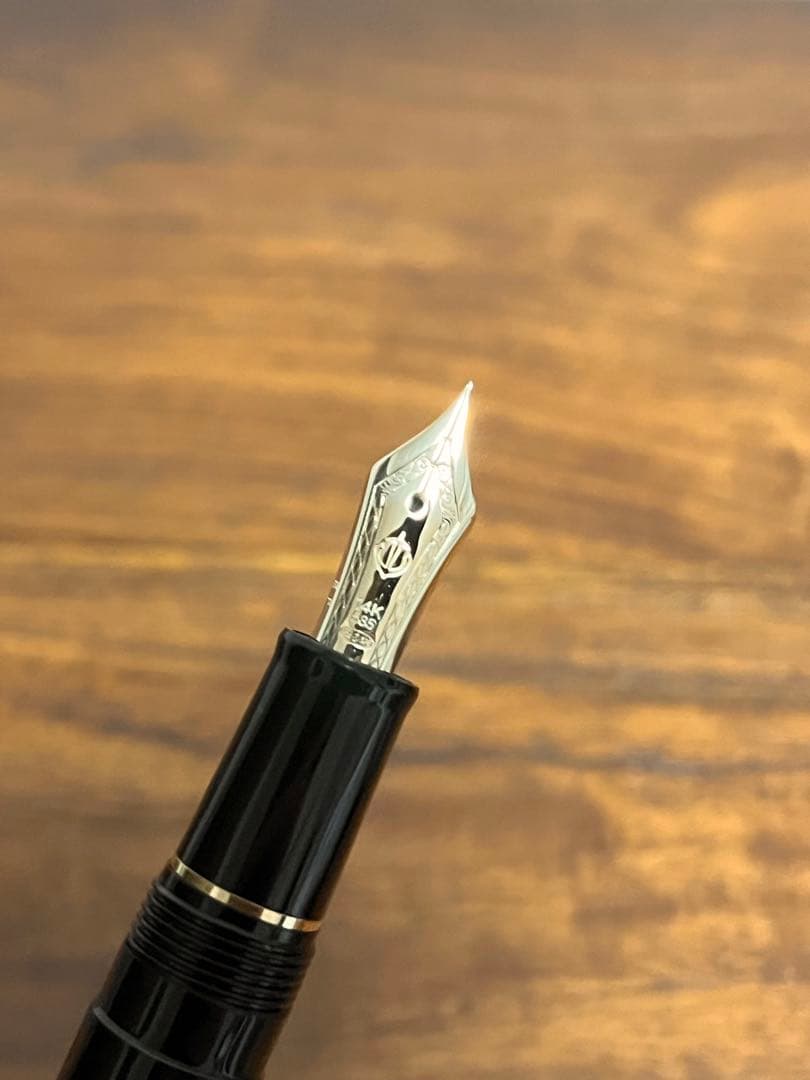 セーラー万年筆プロフィットライト ブラックGT EF極細 コンバーター付き 美品