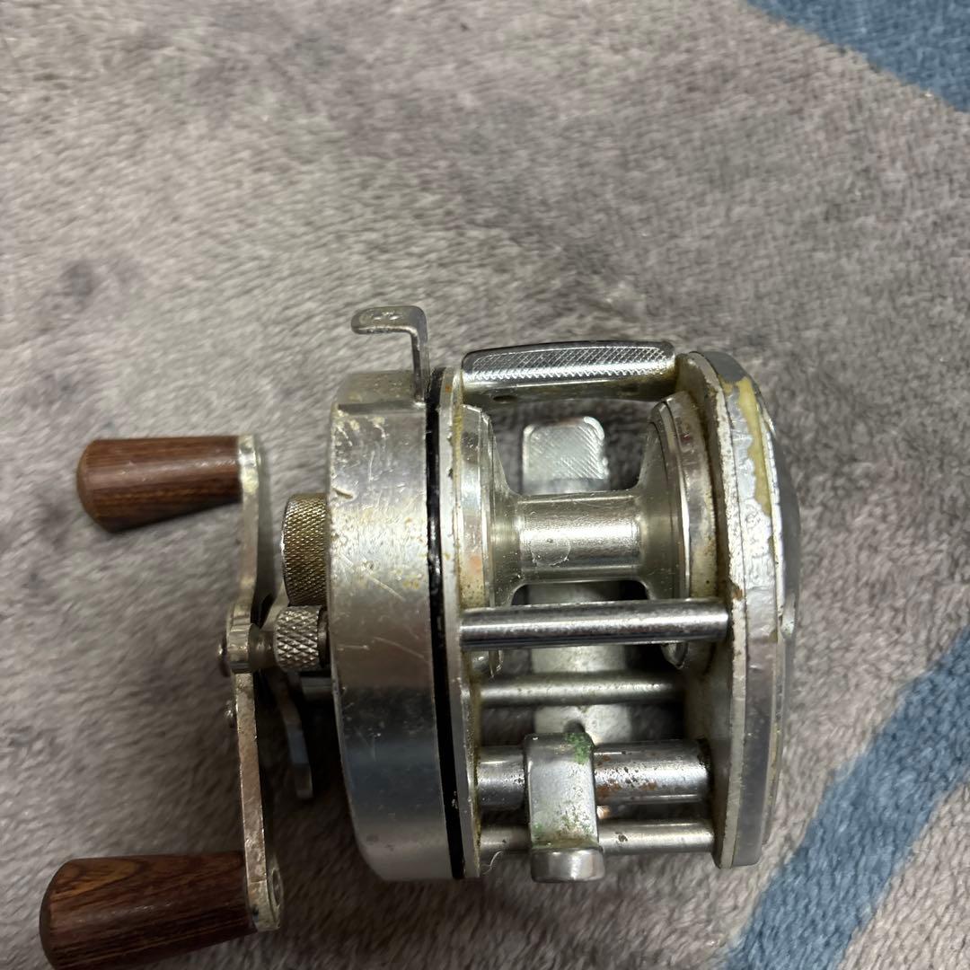 シマノ★バンタム100★国産オールドベイトリール★ウッドノブ★