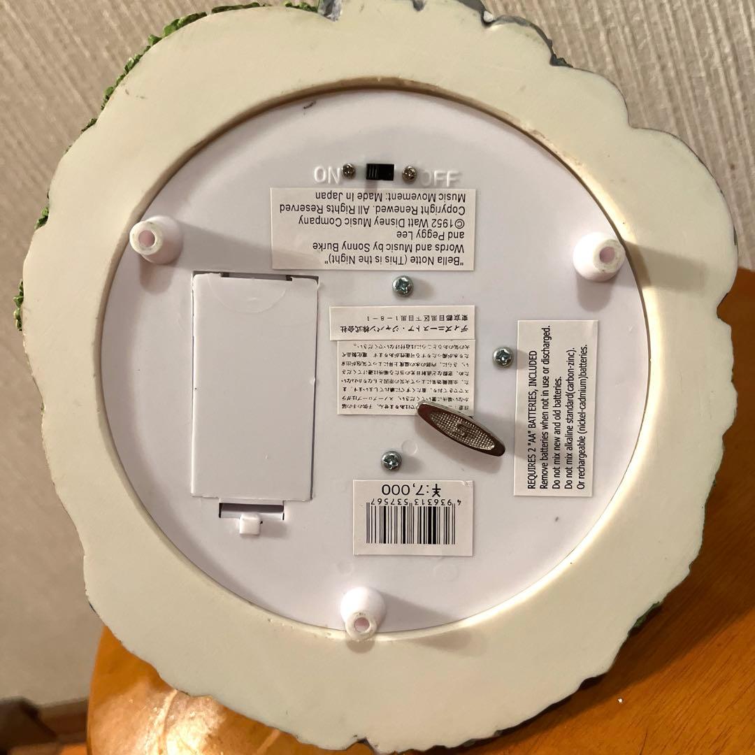 ディズニーストア　わんわん物語Lady&Trumpスノーグローブ　オルゴール付き