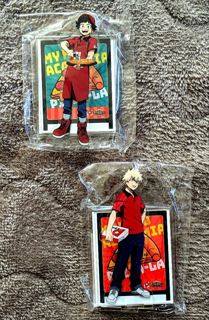 ＊特価＊　ヒロアカ緑谷&爆豪　ピザーラオリジナルアクスタ２体セット