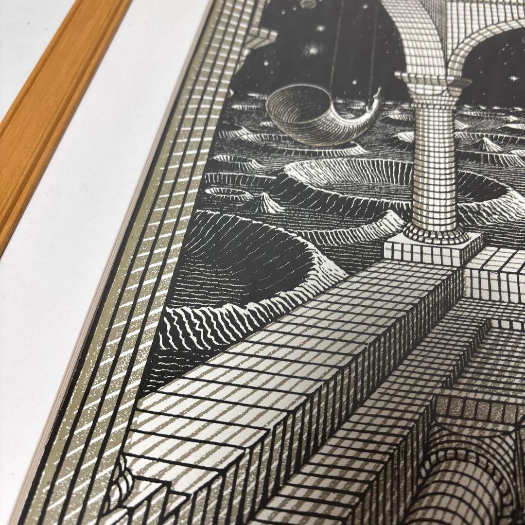 ヴィンテージ M.C. Escher ”もう一つの世界” ポスター　エッシャー