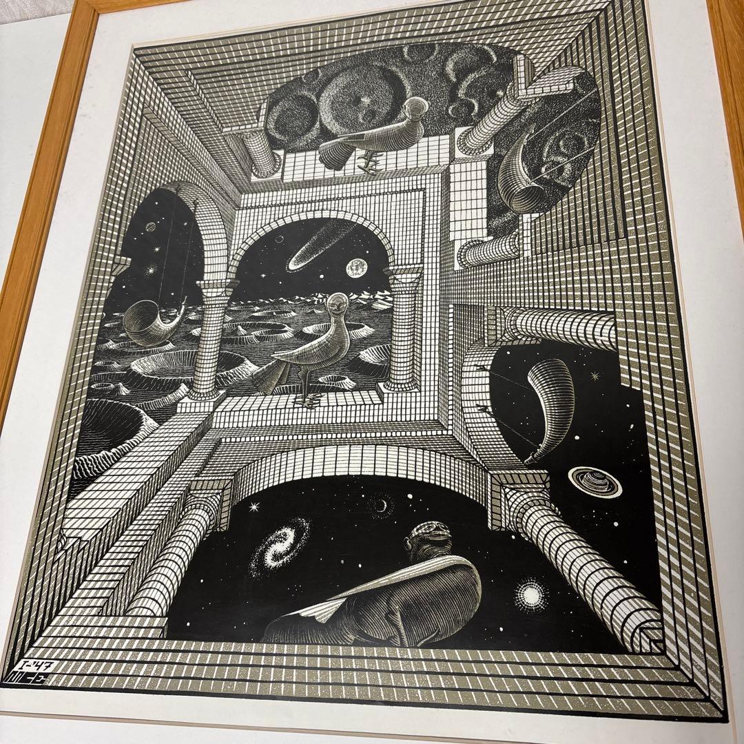 ヴィンテージ M.C. Escher ”もう一つの世界” ポスター　エッシャー