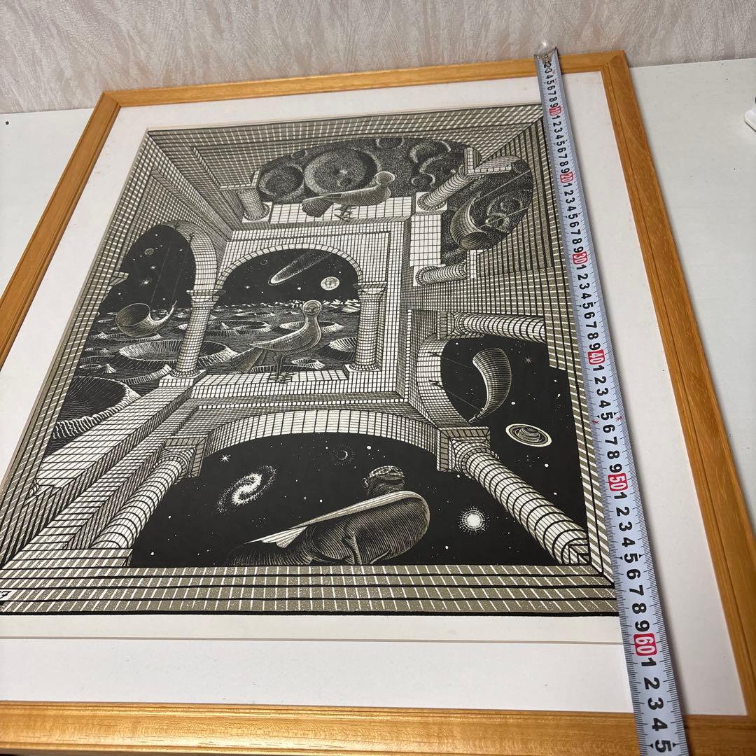 ヴィンテージ M.C. Escher ”もう一つの世界” ポスター　エッシャー