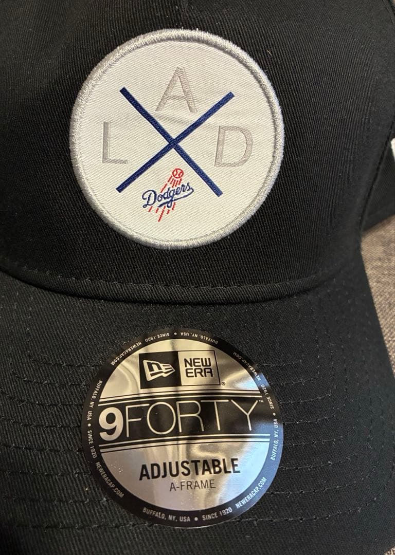 ドジャース　ニューエラ　キャップ　ブラック　大谷翔平　9FORTY 帽子