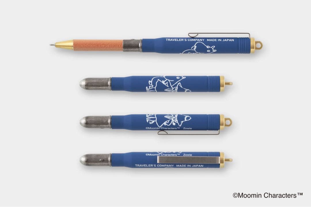 【新品】トラベラーズノートムーミンパパの思い出　のブラスボールペン