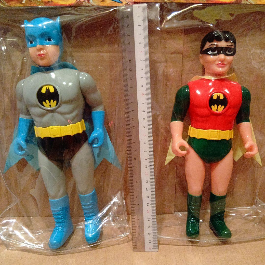 新品　バットマン29cm　ロビン26cm スタンダードソフビ　パチ　フライマン